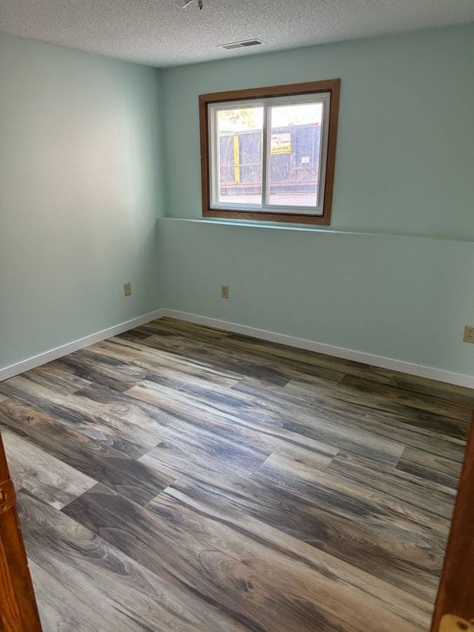 New installed laminate flooring